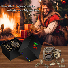 CZYY gift-ready bullet dice set packaging for gamers and collectors