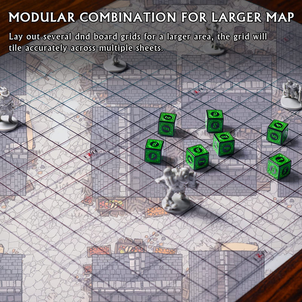 CZYY Grid Overlay Modular Assembly demonstrates tiling for larger campaigns.