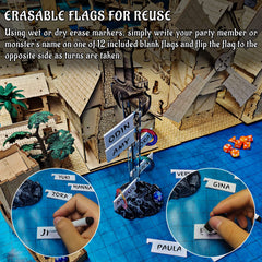 CZYY Initiative Tracker flag slots keep tokens organized during fast sessions.