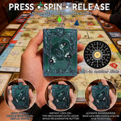 CZYY MinZerTRPG roulette dice closeup reveals precise zinc alloy machining and durability.