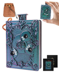 CZYY MinZerTRPG roulette dice in closed spellbook design for travel-ready convenience.