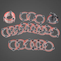 CZYY numbered markers ring 1 aids quick combat reference for minatures
