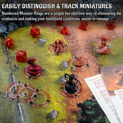 CZYY numbered markers ring 2 helps identify creature 2 at a glance during encounters