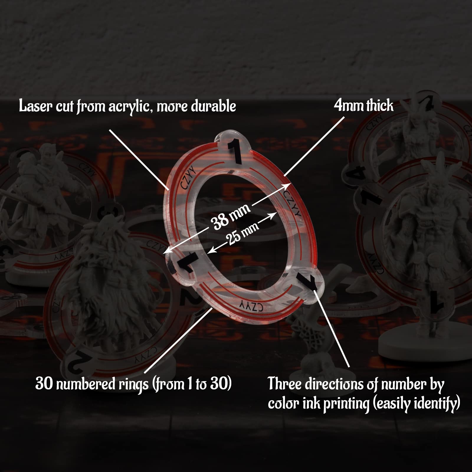 CZYY ring 6 compatible with D&D Pathfinder and other RPG systems