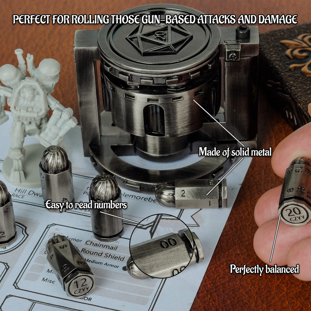 CZYY Revolver container spins for portable dice storage during play.