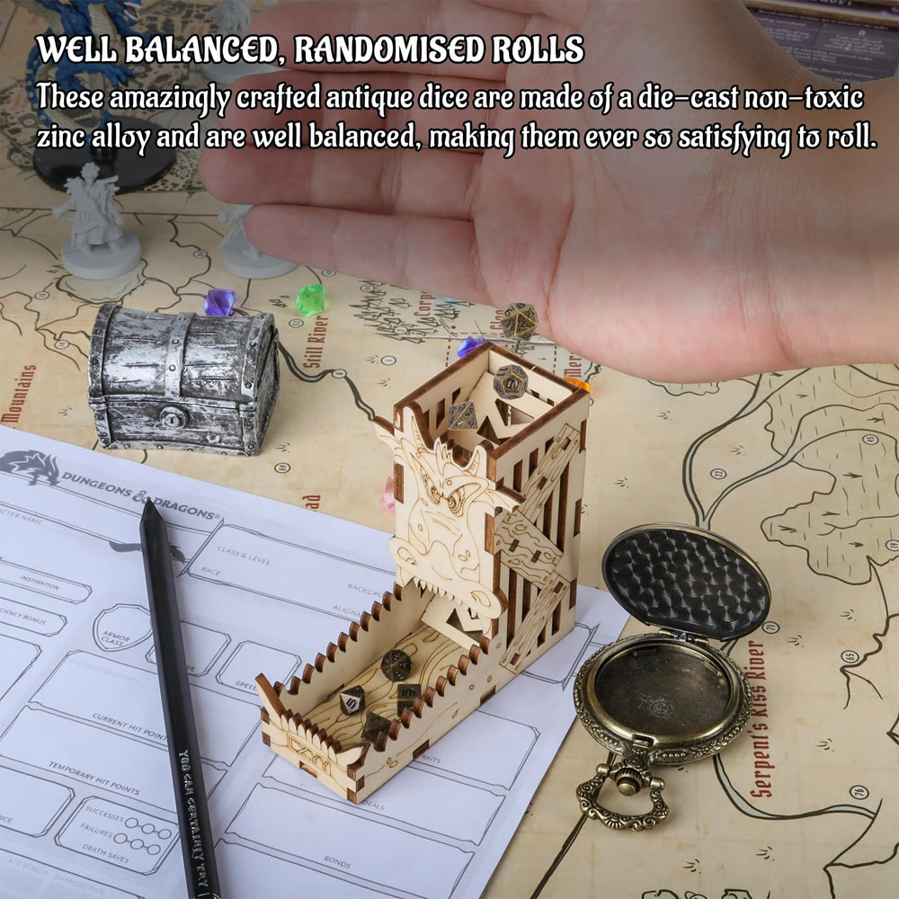 CZYY well-balanced dice provide smooth, consistent rolls for RPGs
