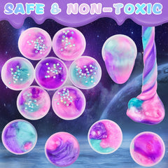 D'ALBA classroom prizes featuring slime cups in bulk for activities.