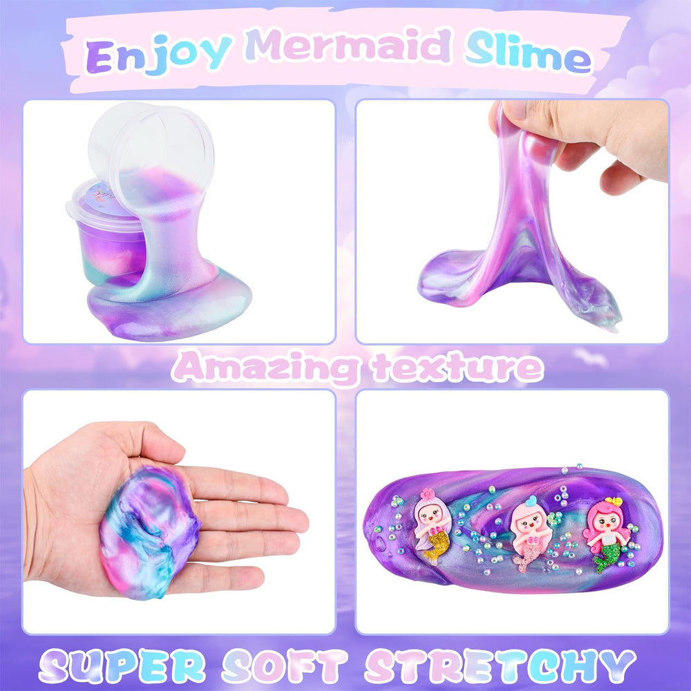 D'ALBA soft, non-stick slime close-up, smooth texture inviting kneading and stretching.