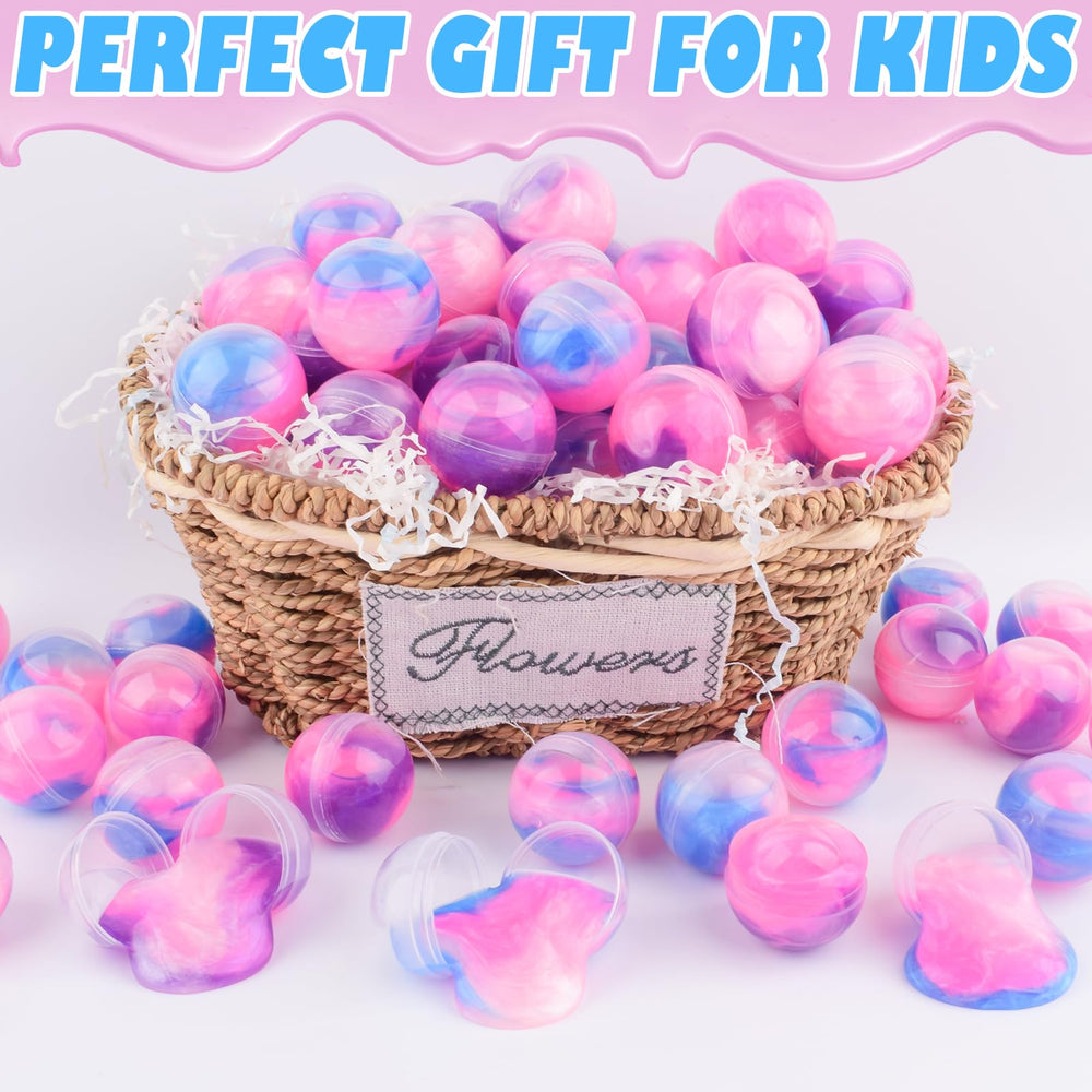 D'ALBA unicorn galaxy slime ball purple for imaginative play and easy cleaning.