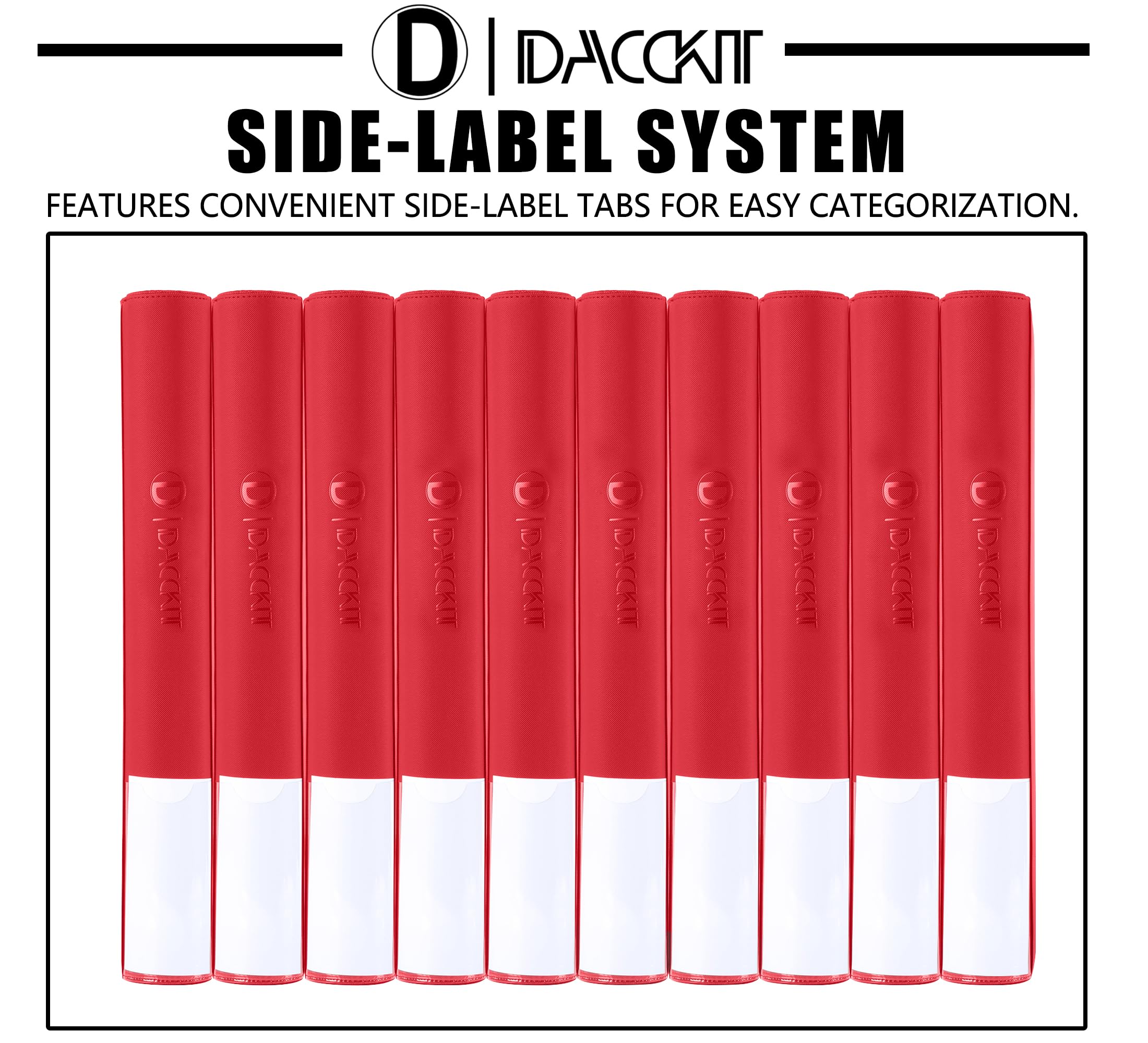Rigid front and rear covers provide durable, long-term use