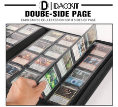 Zippered protection keeps cards secure when the binder is closed