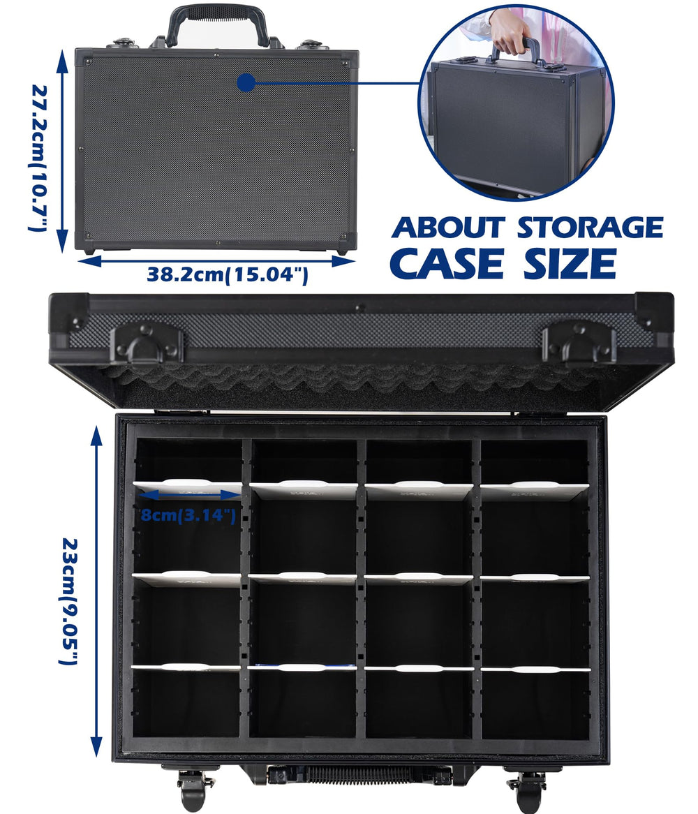 D DACCKIT lid-open interior view for quick access to top loaders.
