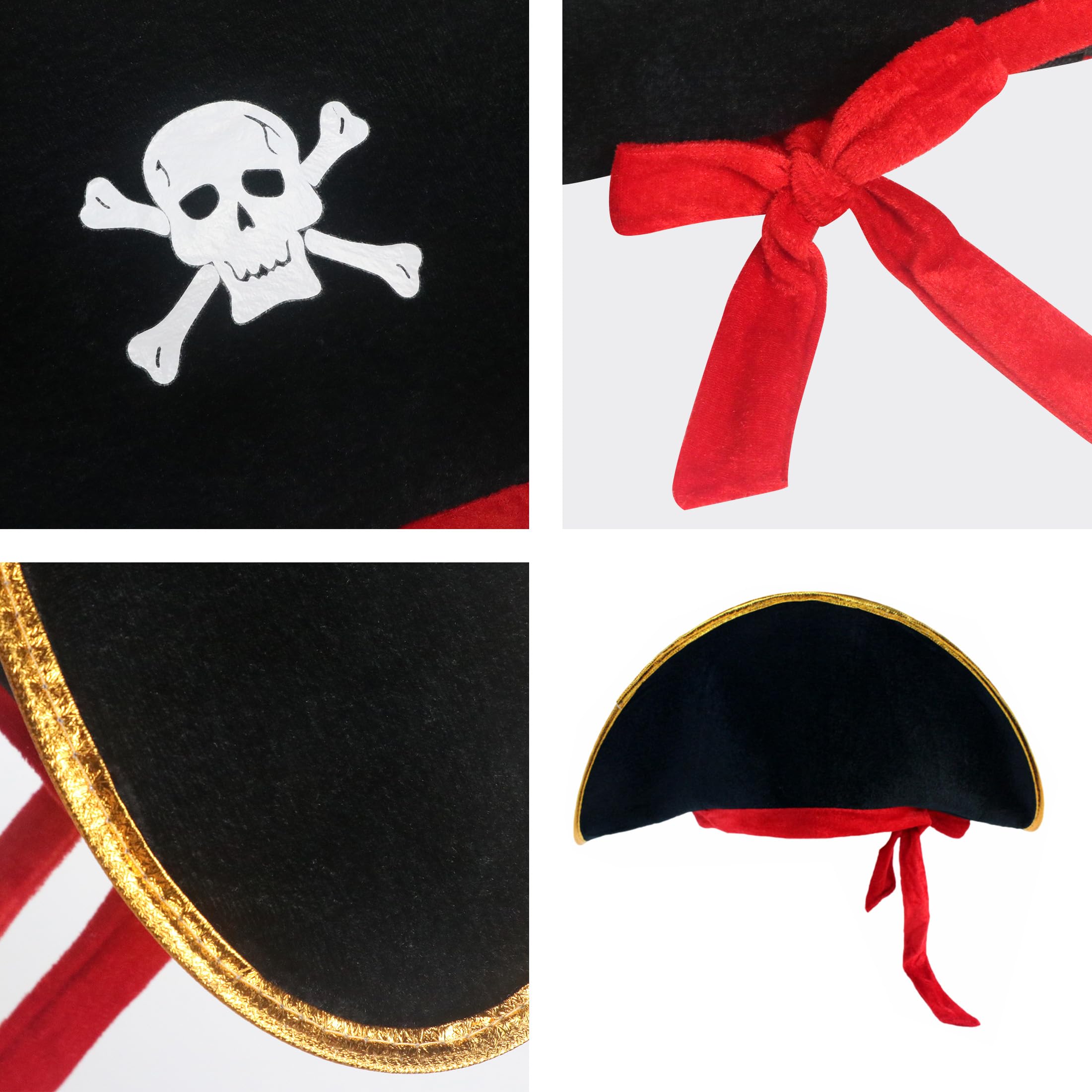 D-Fokes black eye patch for authentic pirate look.