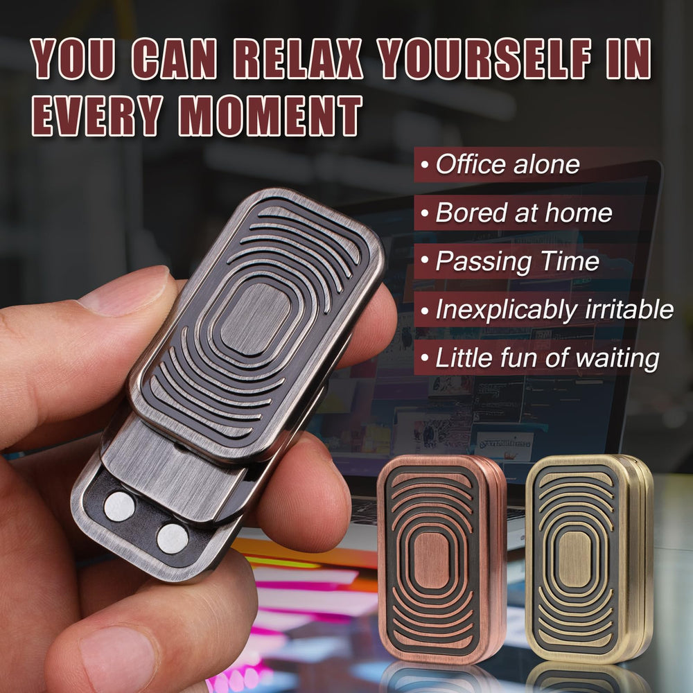 D.G.PLAYER Triple Fidget Slider magnetic mechanism shows magnetic control for distraction relief.