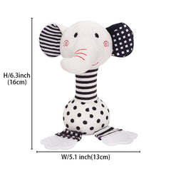 D-KINGCHY Black and white design catches infant’s eye for early visual exploration.