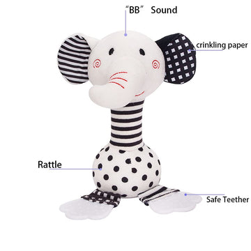 D-KINGCHY Rattle head sound feature to attract baby’s attention.