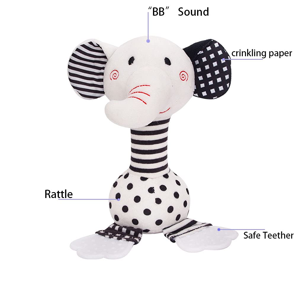 D-KINGCHY Rattle head sound feature to attract baby’s attention.