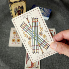 Da Brigh Soprafino Dellarocca Tarot standard size for familiar handling