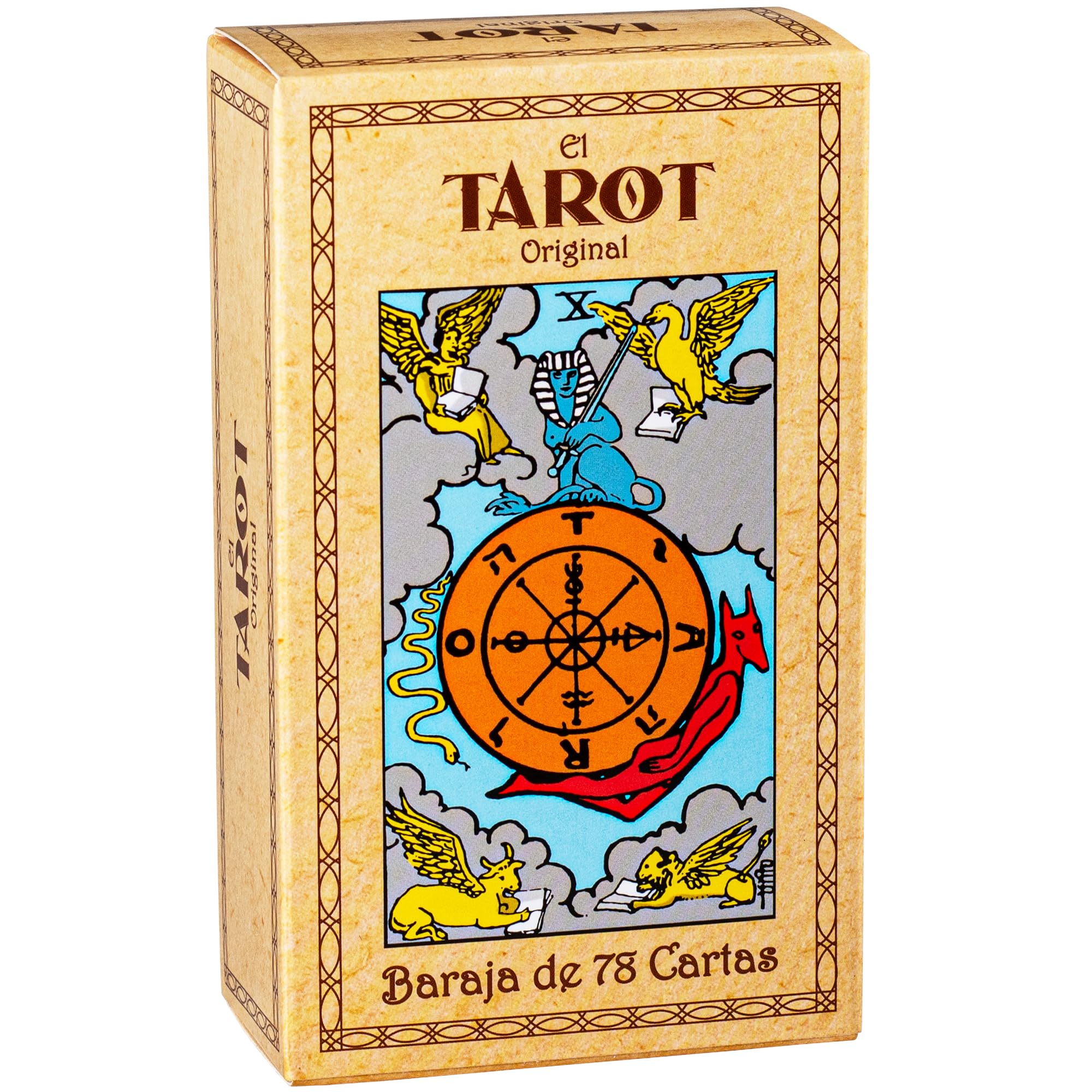 Da Brigh The Original Tarot Deck front view with linen finish for a premium feel.