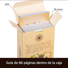 Da Brigh The Original Tarot Guide pages reveal 86 explanations for learning.