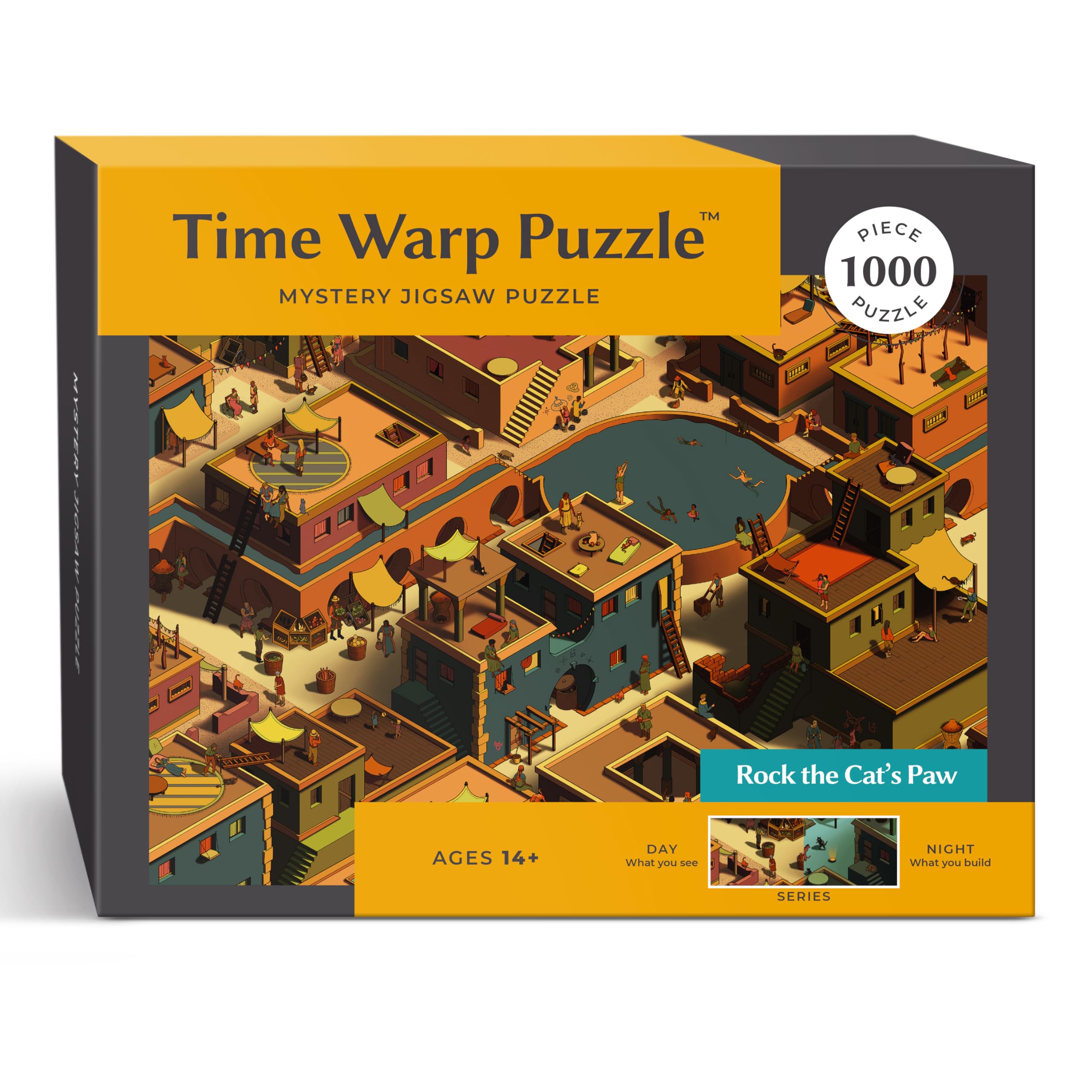 da Vinci's Room Time Warp Day Scene puzzle reveals day-to-night transformation while you assemble