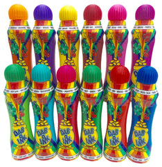 Dab-O-Ink 3oz bingo daubers in a mixed colors set for classroom use.