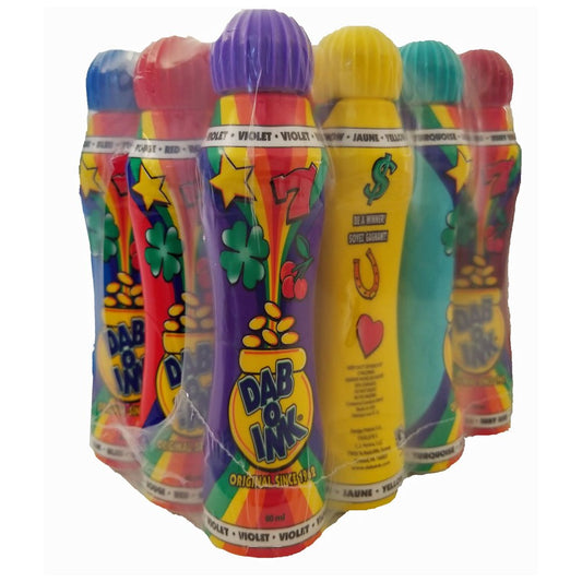 Dab-O-Ink Bingo Dauber 3 oz yellow ink for bold bingo marks and crafts