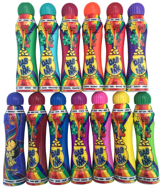 Dab-O-Ink bingo dauber in mixed colors for vibrant bingo play and crafts