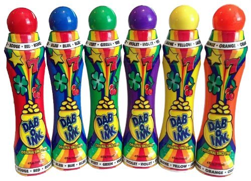 DAB-O-Ink bingo dauber in mixed colors for vibrant game sessions