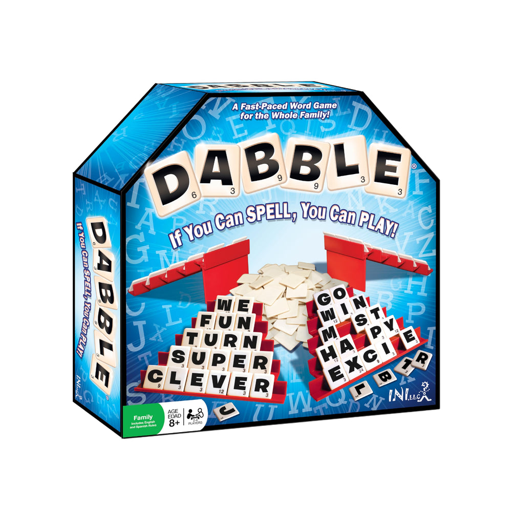 Dabble Word Game with tiles and racks for engaging spelling practice.