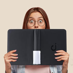 D DACCKIT spine view highlights slim profile for easy storage