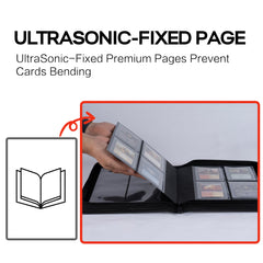 D DACCKIT zipper closure keeps cards secure when stored