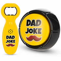 Dad Joke Button top view highlights easy-to-press design for quick laughs.