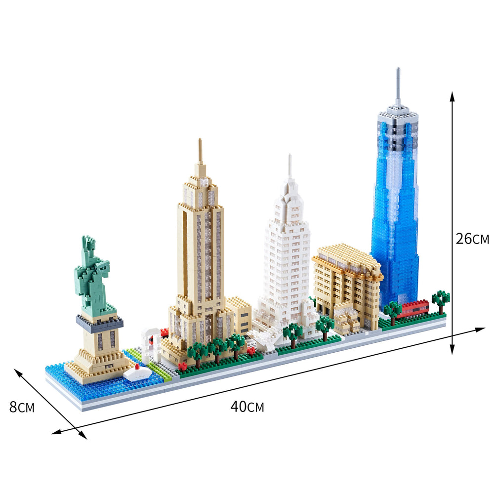DAFDAG New York skyline Chrysler Building model, a precise centerpiece for home office