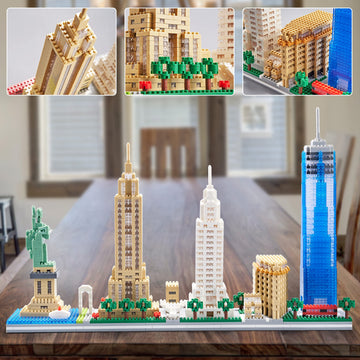 DAFDAG New York skyline Flatiron Building model, adds architectural flair to your desk