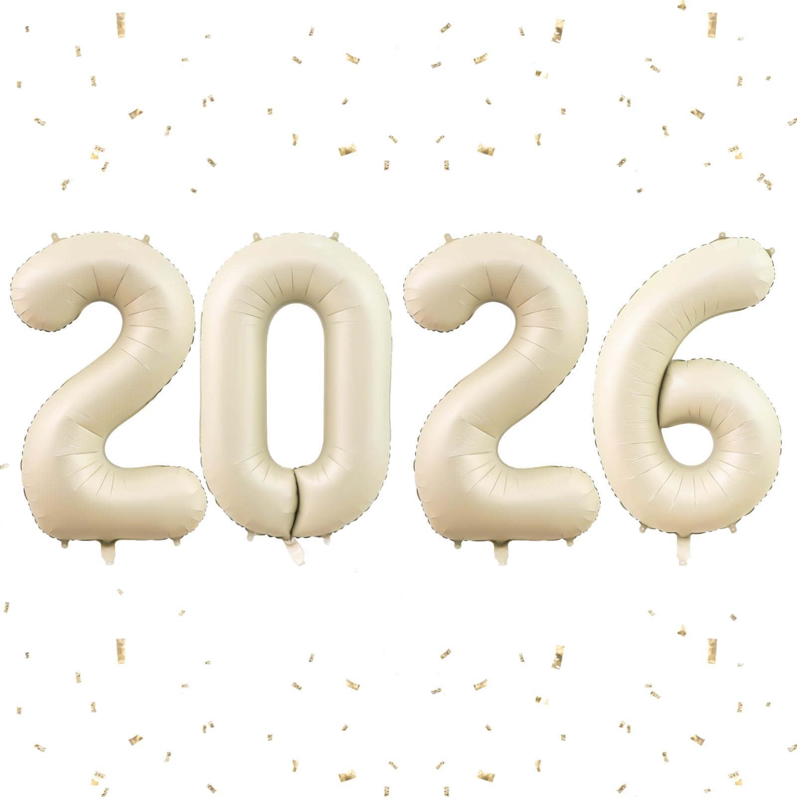 Dagelar 2026 beige 40-inch balloons for large-scale decor.