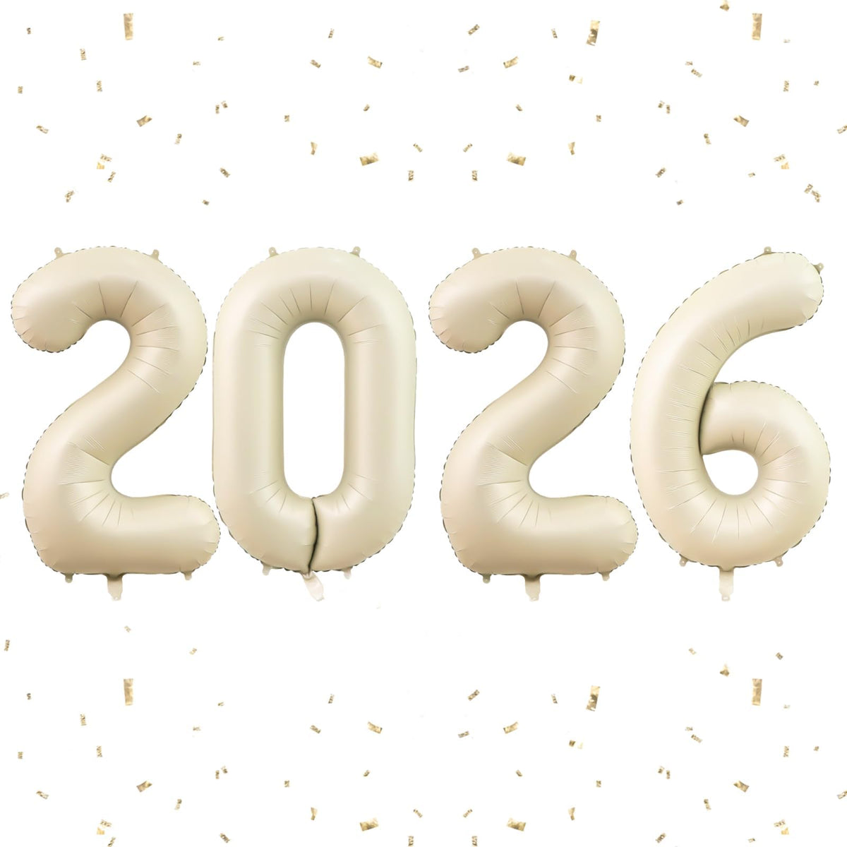 Dagelar 2026 beige 40-inch balloons for large-scale decor.