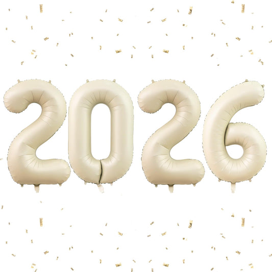 Dagelar 2026 beige 40-inch balloons for large-scale decor.