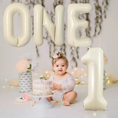 Dagelar beige baby shower backdrop balloon enhances theme and photos