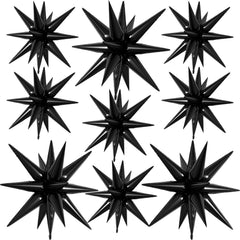 Dagelar black star balloons 27in set for bold birthday decor and photo ops