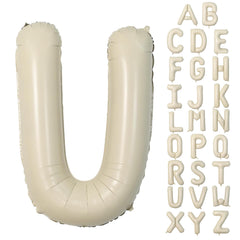 Dagelar Cream U Balloon 40-Inch beige, front view for chic party decor