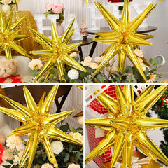 Dagelar explosion-star balloons shown with easy inflation