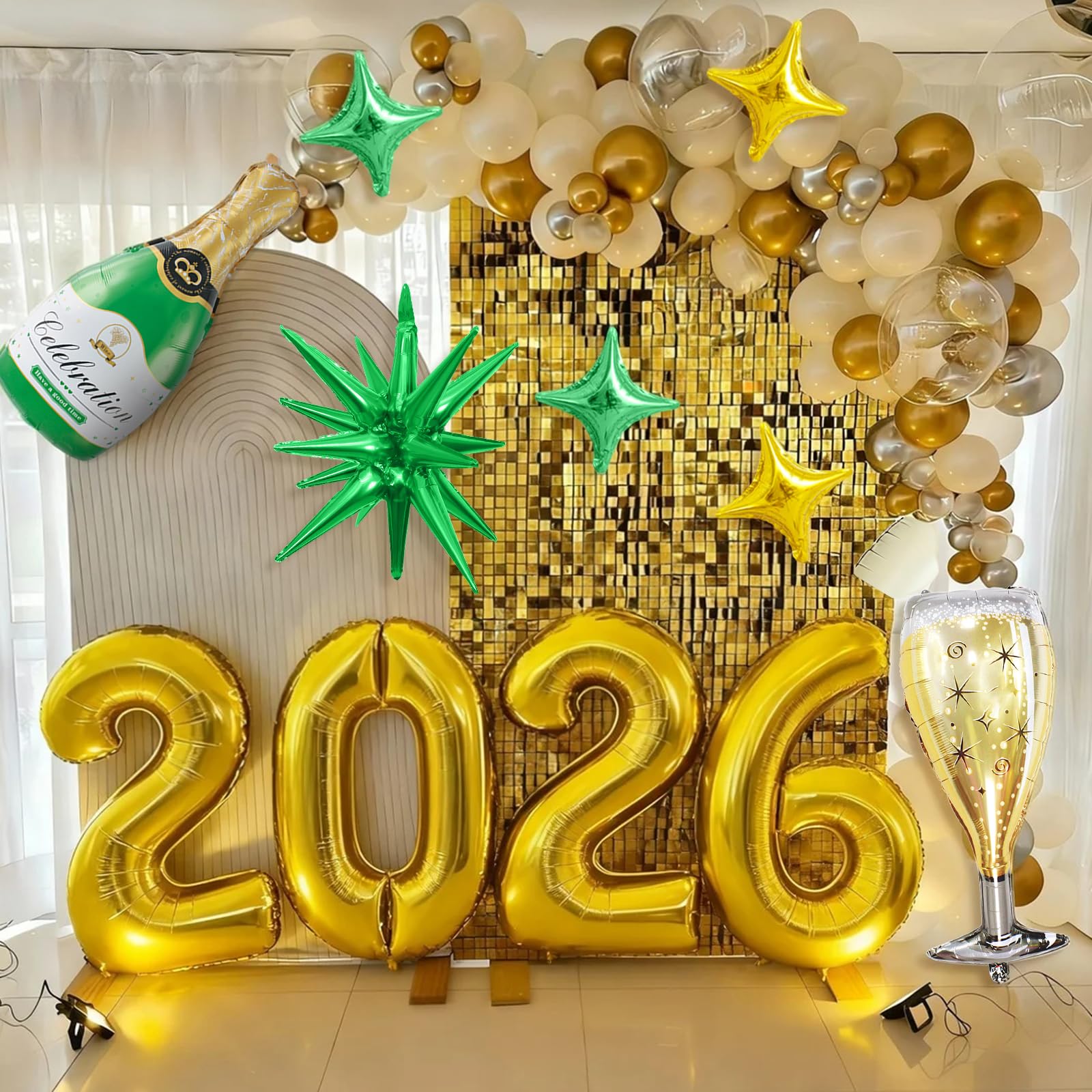 Dagelar gold star balloon, 10in, another accent for your centerpiece.