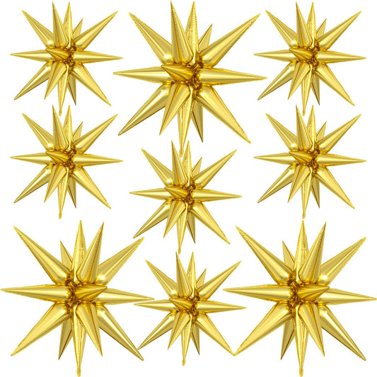 Dagelar 27-inch gold star balloon centerpiece for birthday