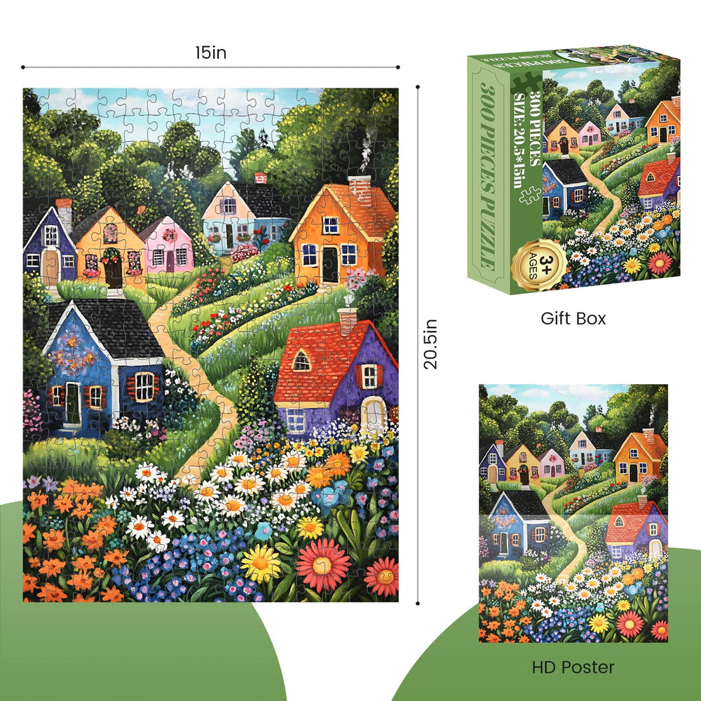 DAGIRT blooming garden puzzle with vibrant flora for relaxing afternoons