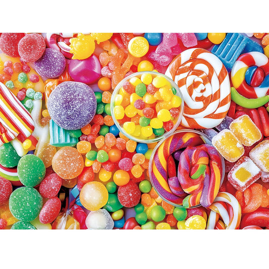 DAGIRT Candy Puzzle colorful candies on a table for relaxing focus