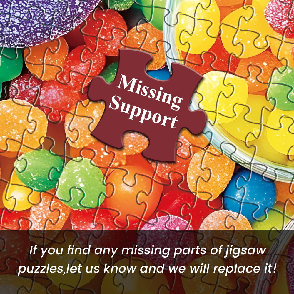 DAGIRT Candy Puzzle finished color scene ready for decor display