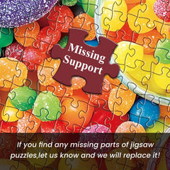 DAGIRT Candy Puzzle finished color scene ready for decor display