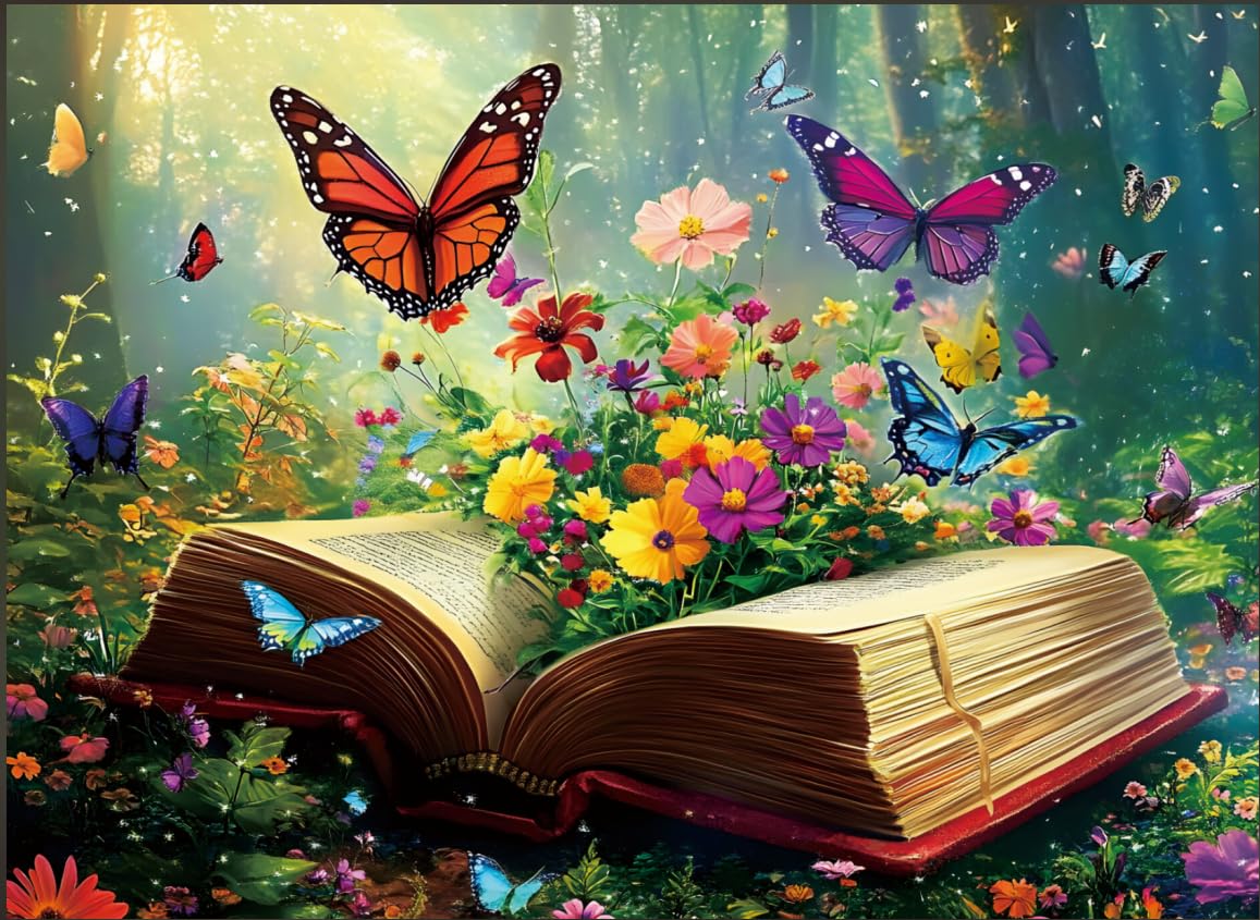 DAGIRT Flowers Book Puzzle box front shows inviting artwork and gift potential