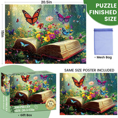 DAGIRT Flowers Book Puzzle pieces closeup highlights precise cuts for a satisfying fit